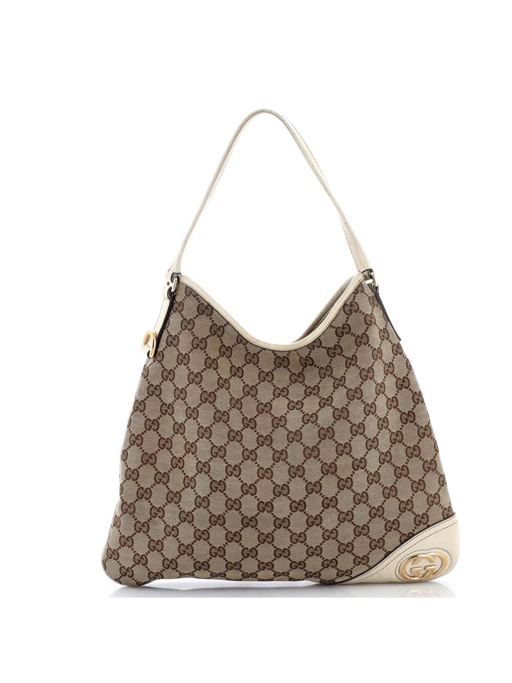 Gucci New Britt Hobo Gg Canvas Medium #303202G69B